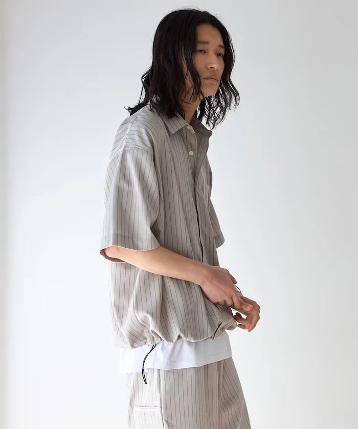 Spindle Stripe Short Sleeve Shirt / Compatible with Setup