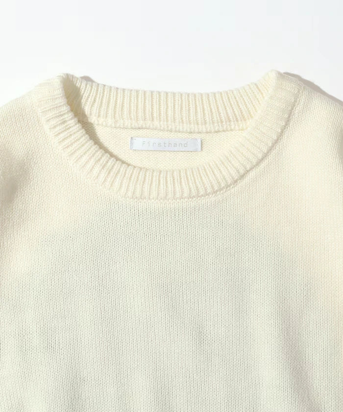 Sweat-like Lettered Knit / Jacquard Knit