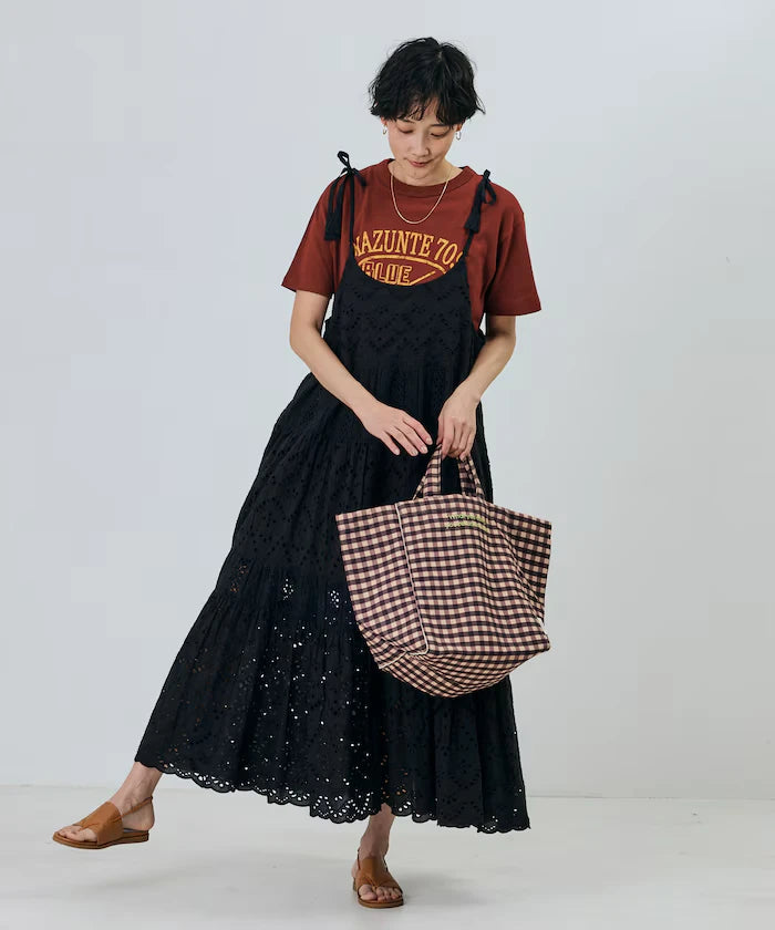 India Shifraretiard Shoulder Ribbon Camisole Dress