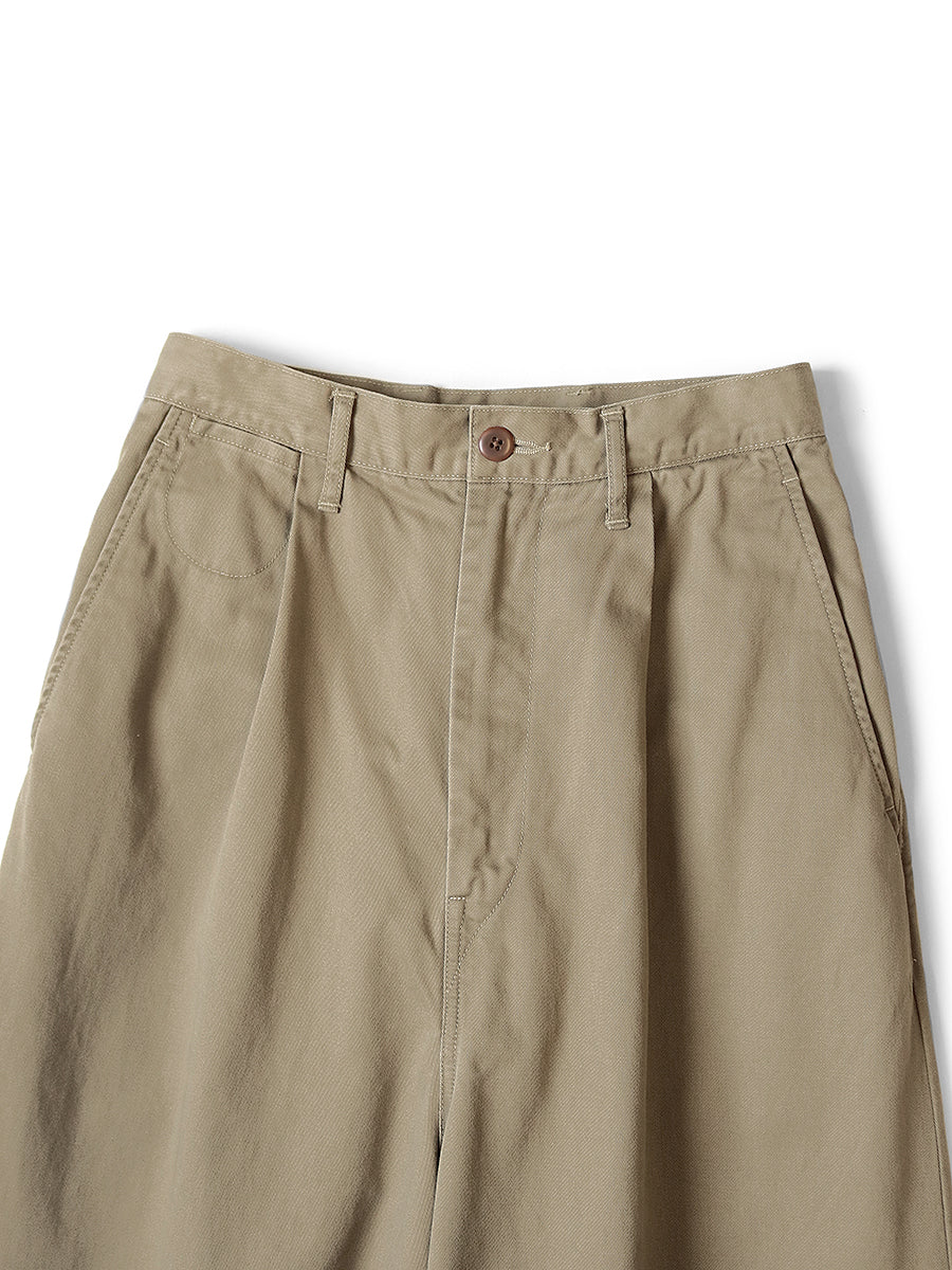 Chino High-Waist Wide-Leg Pants