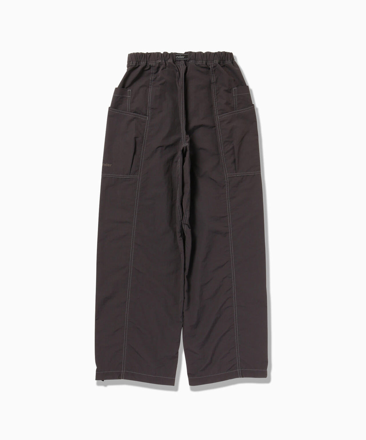 crinkled nylon pants