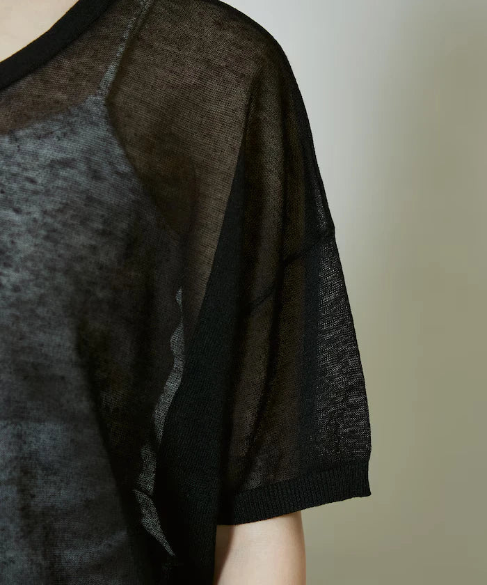 Washable Linen Hem Cord Summer Knit Cardigan Limited Edition