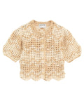 MALL BORDER HAND CROCHET KNIT CARDIGAN