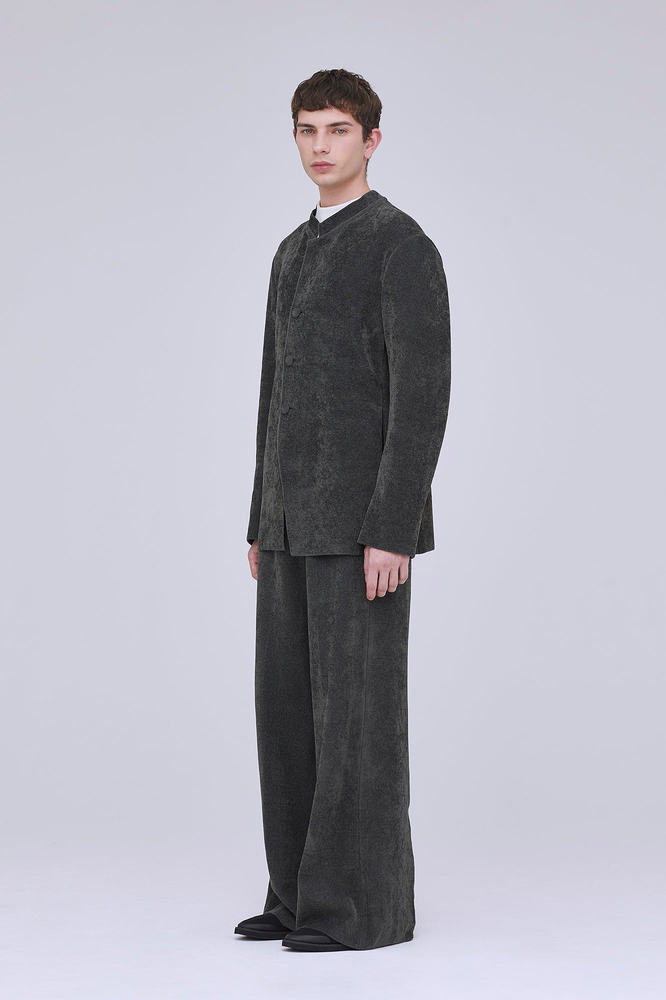 MILAN RIB VELVET WIDE STRAIGHT PANTS