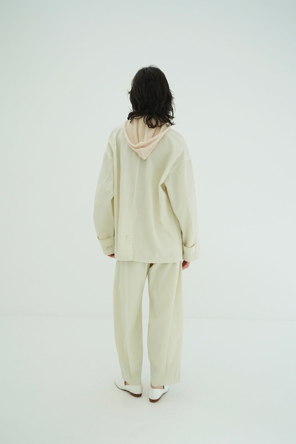 WOOL NYLON SINGLE JACKET
