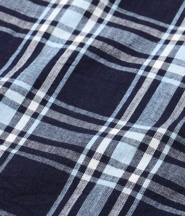 FICTION ROMANCE 7.9oz. INDIGO CHECK WORK SHIRT