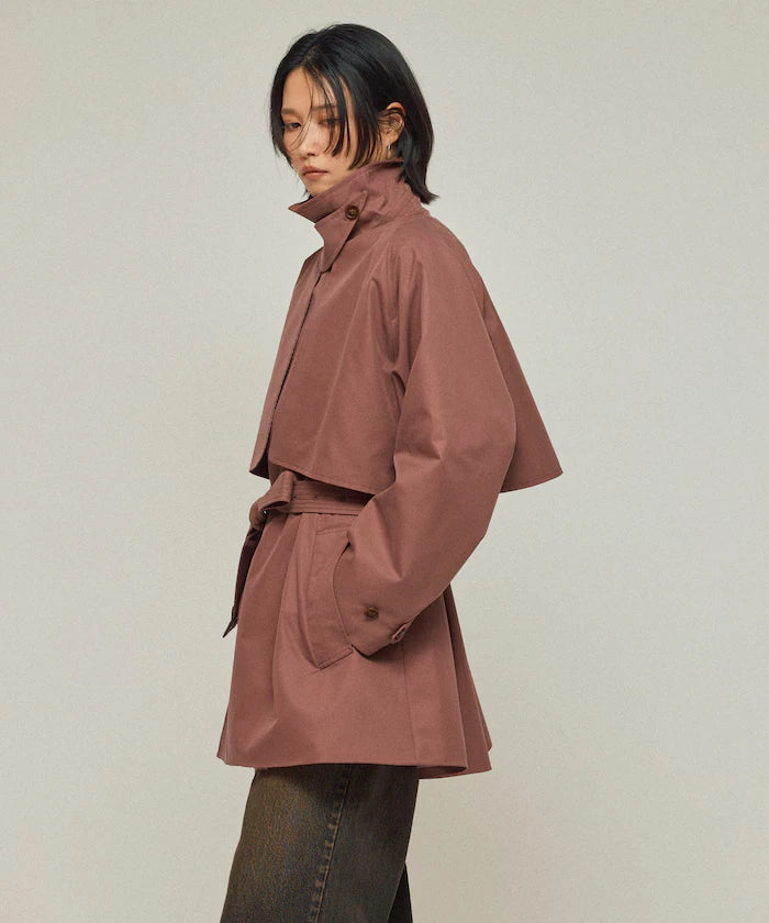 T/C Chambray Short Trench Coat