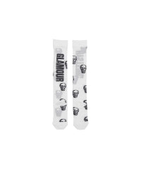 SKULL Sheer High Socks