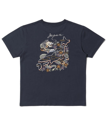 SUKA T-SHIRT EMBROIDERED “JAPAN MAP”
