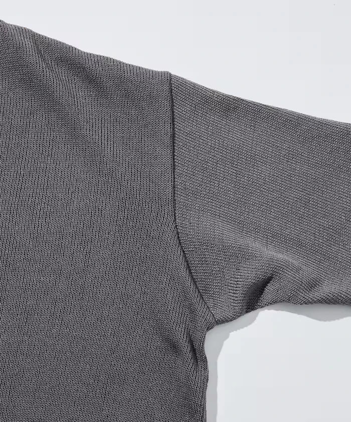 Sheer Knit & Cotton T-Shirt Layered Set