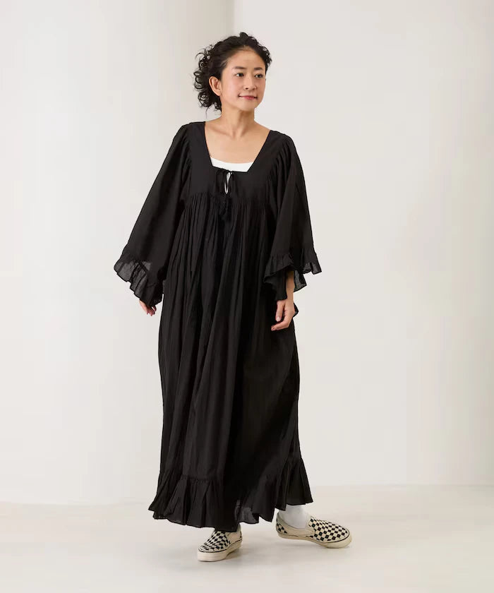 India Square Neck Frilled Dress