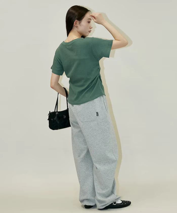 Light Waffle Waist Shirring T-Shirt Limited Edition