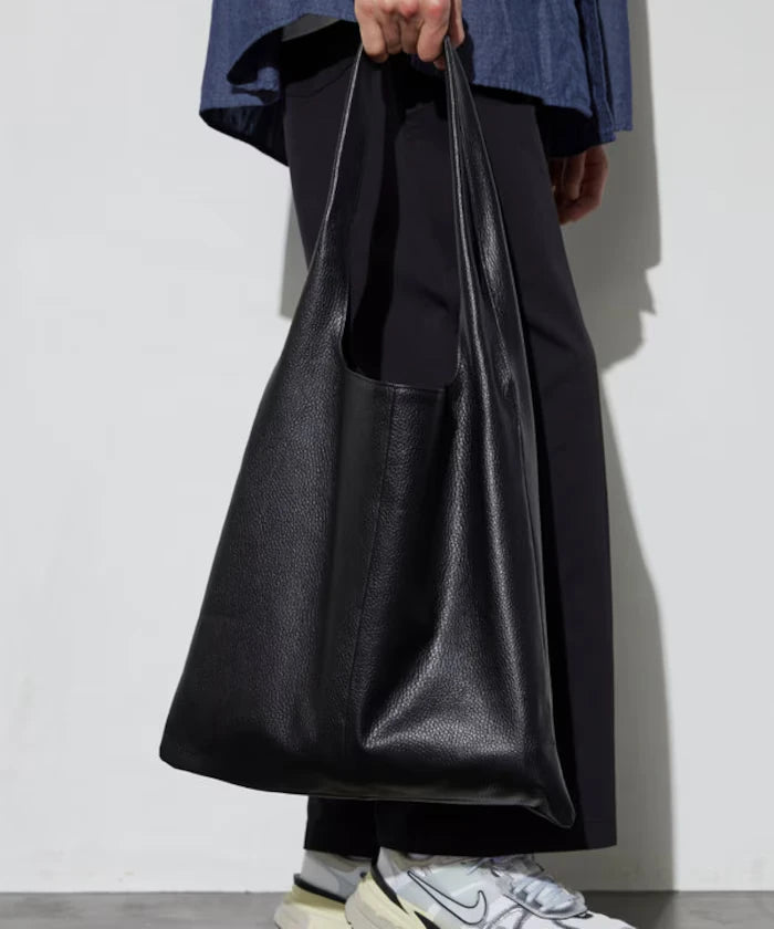 Leather Marche Bag / Leather Marche / Tote Bag / Cowhide / Water-repellent Leather