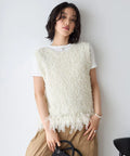 2WAY Fringe Hem Knit Vest