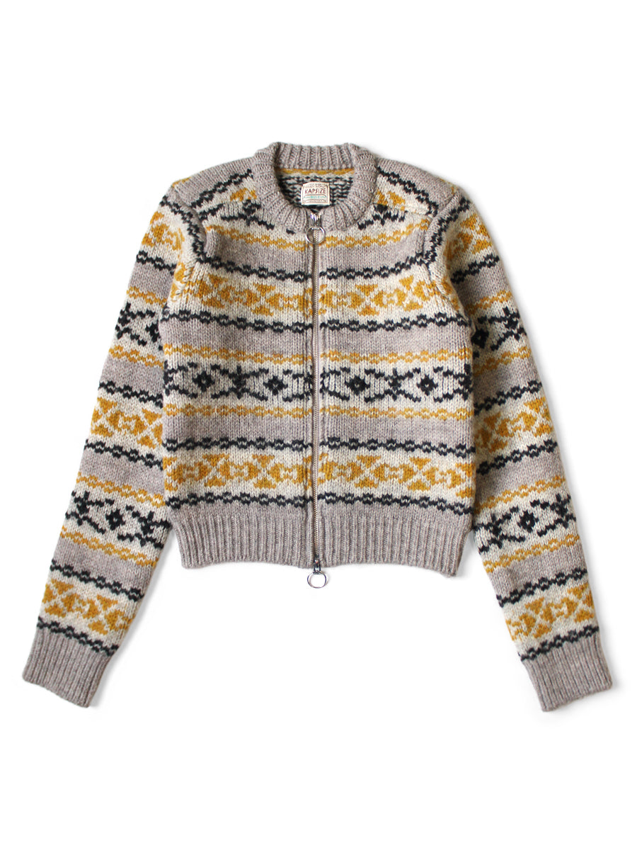 3G Wool Yellowknife Fair Isle ZIP Short...