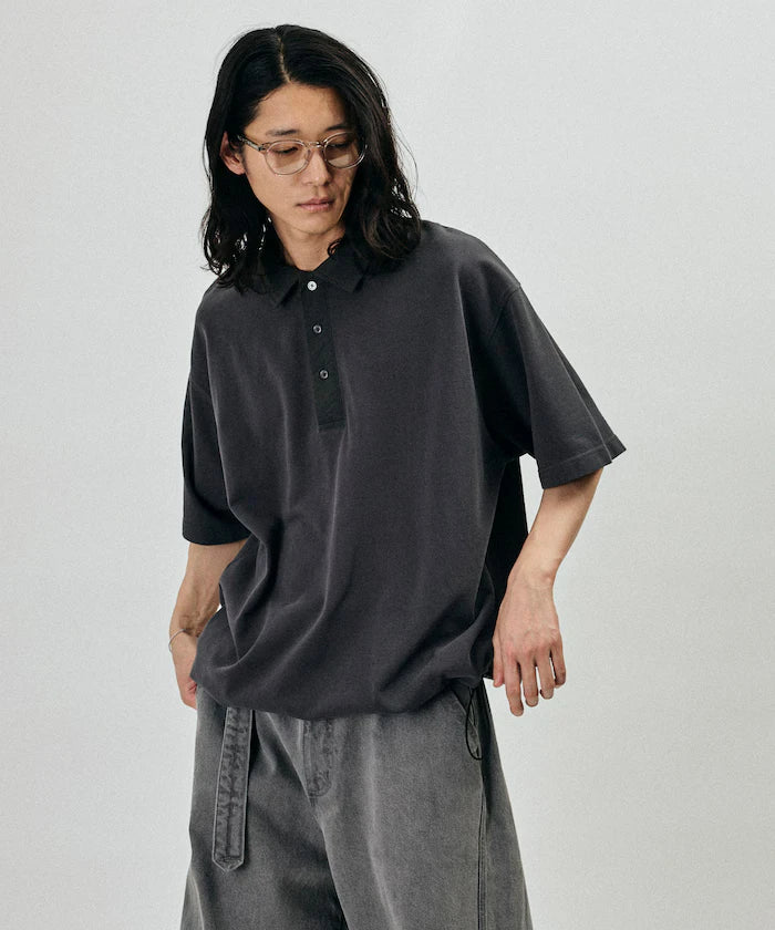 Big Silhouette Spindle Short Sleeve Tech Polo