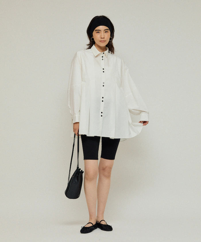 Box Stack Balloon Sleeve Long Sleeve Shirt