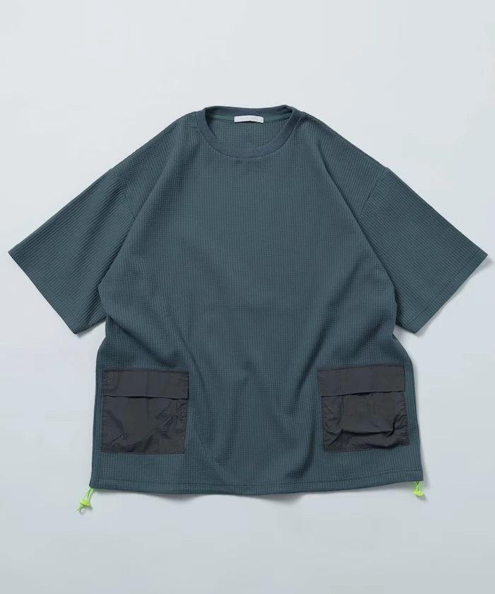 Side Pocket Spindle Tech Thermal Short Sleeve T-Shirt / Big Silhouette