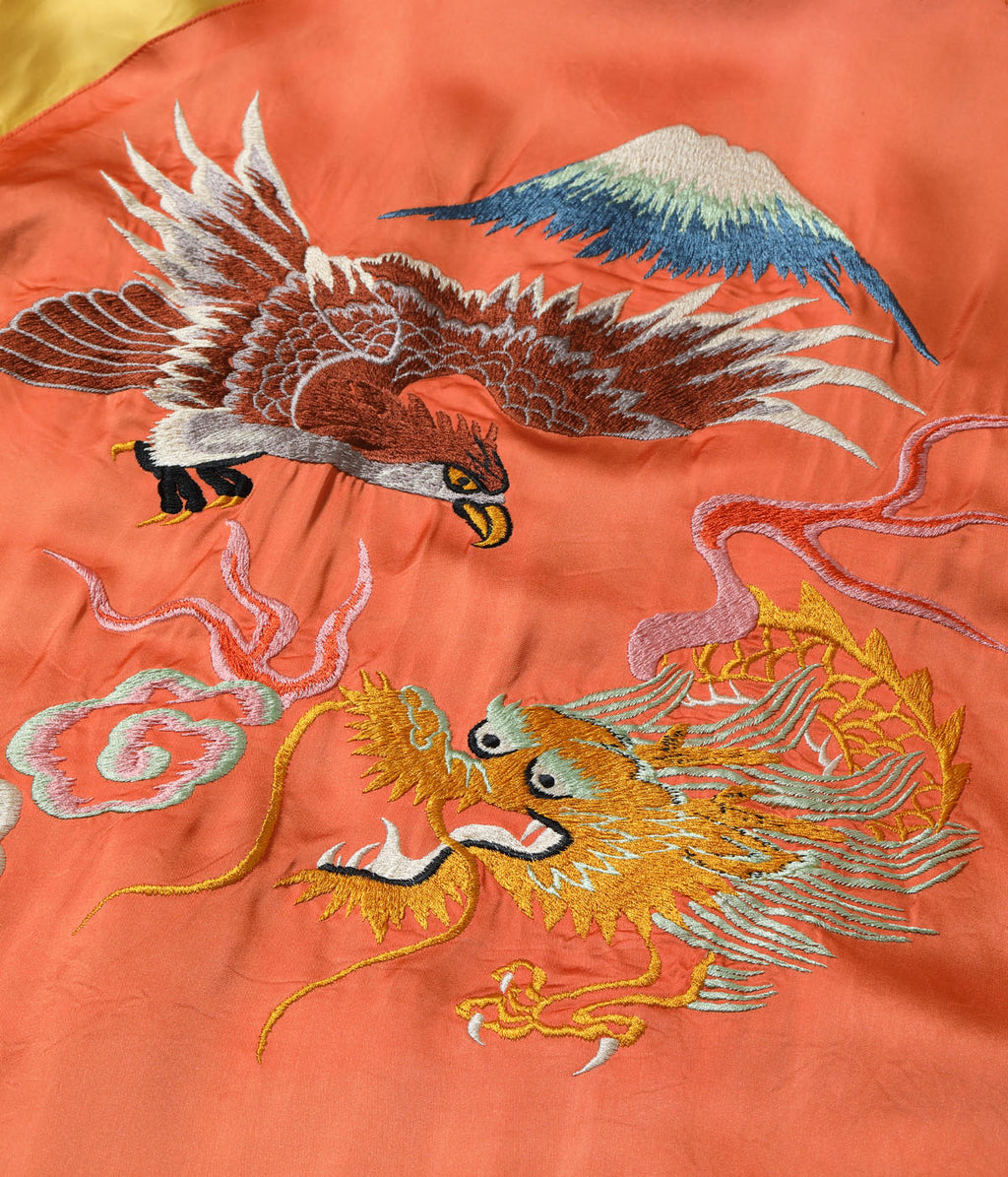 Late 1940s Style Acetate Souvenir Jacket KOSHO & CO. Special Edition ���EAGLE & DRAGON��� �� ���JAPAN MAP���