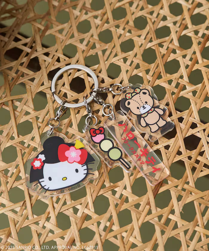 "HELLO KITTY" Kimono Acrylic Keychain