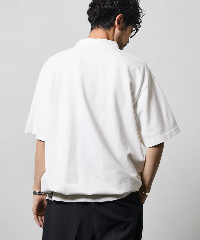 Big Silhouette Spindle Short Sleeve Tech Polo