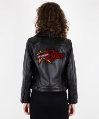HYSTERIC ROLLERS Patch Short Leather Blouson