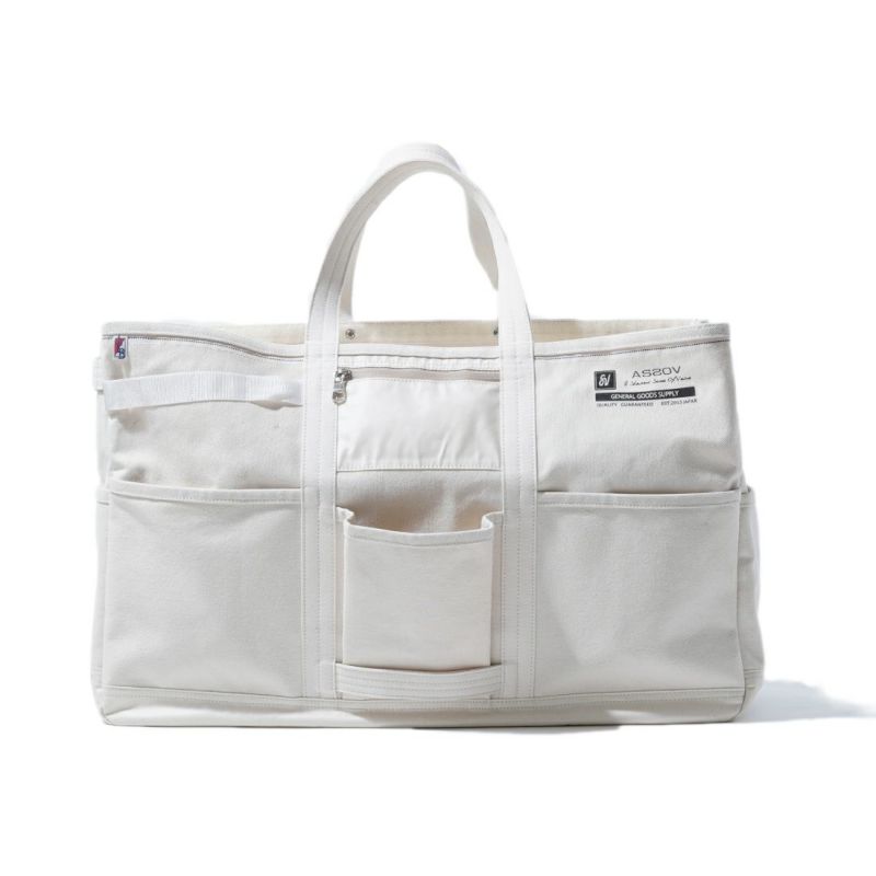 ALBERTON CANVAS TOTE sizeL/BEIGE
