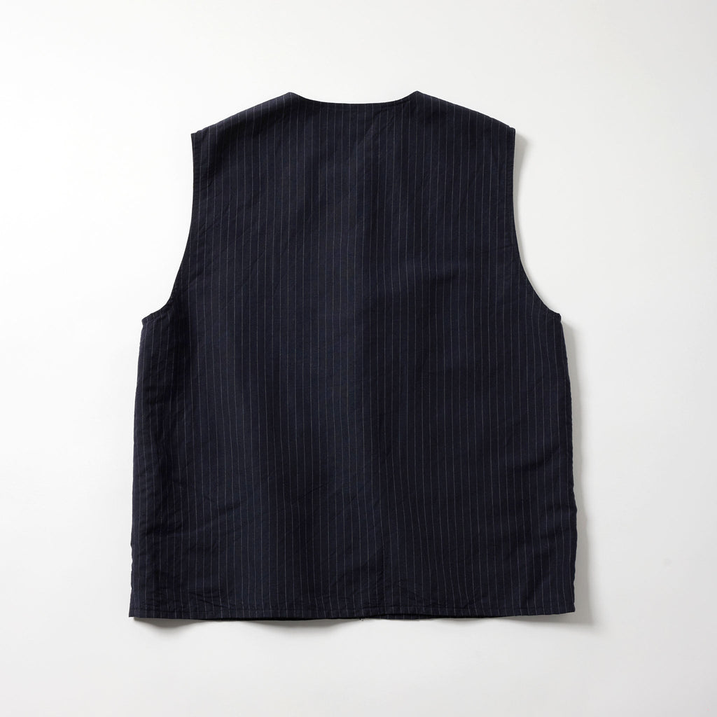 GL15676 / LINEN × WOOL TROPICAL CREW NECK VEST