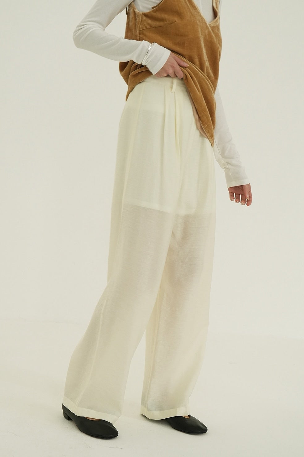 SHEER STRAIGHT PANTS