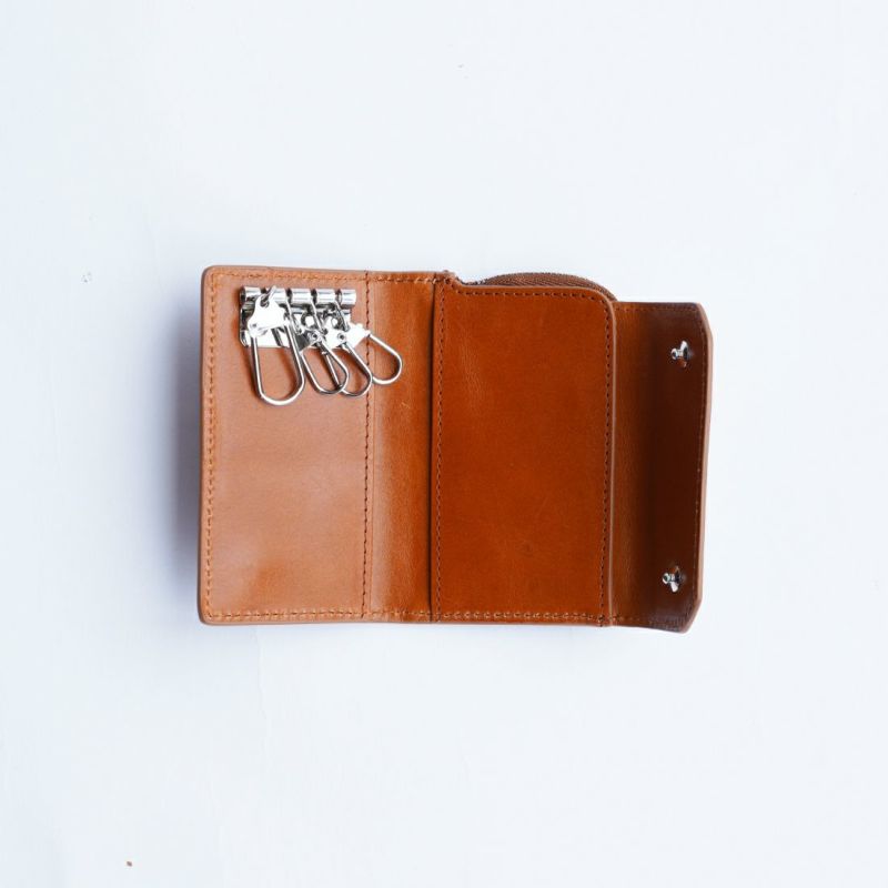 UNBYSTORE×AS2OV LEATHER MOBILE WALLET KEY CASE/CAMEL