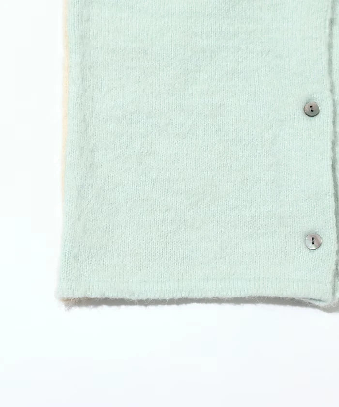 Alpaca Blend Bicolor Knit Vest