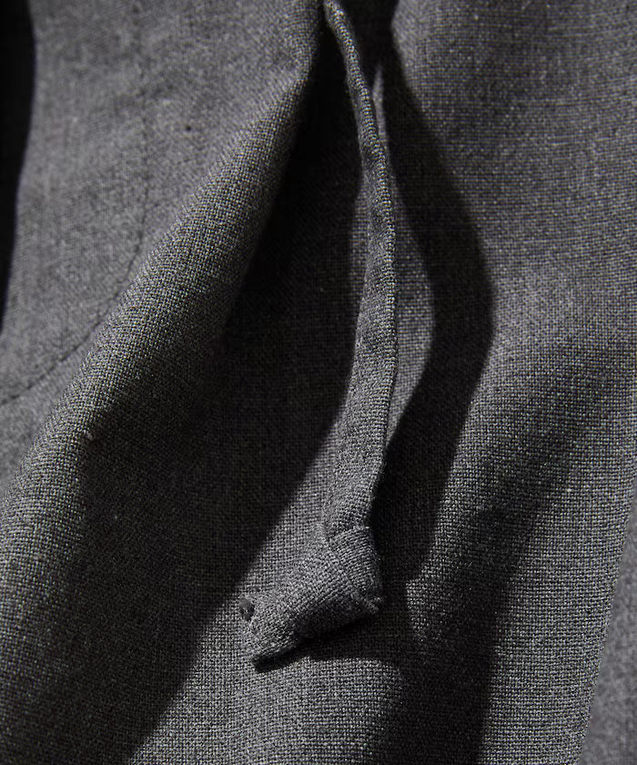 Wide Silhouette Linen Mix Tuck Easy Pants [Limited Edition]