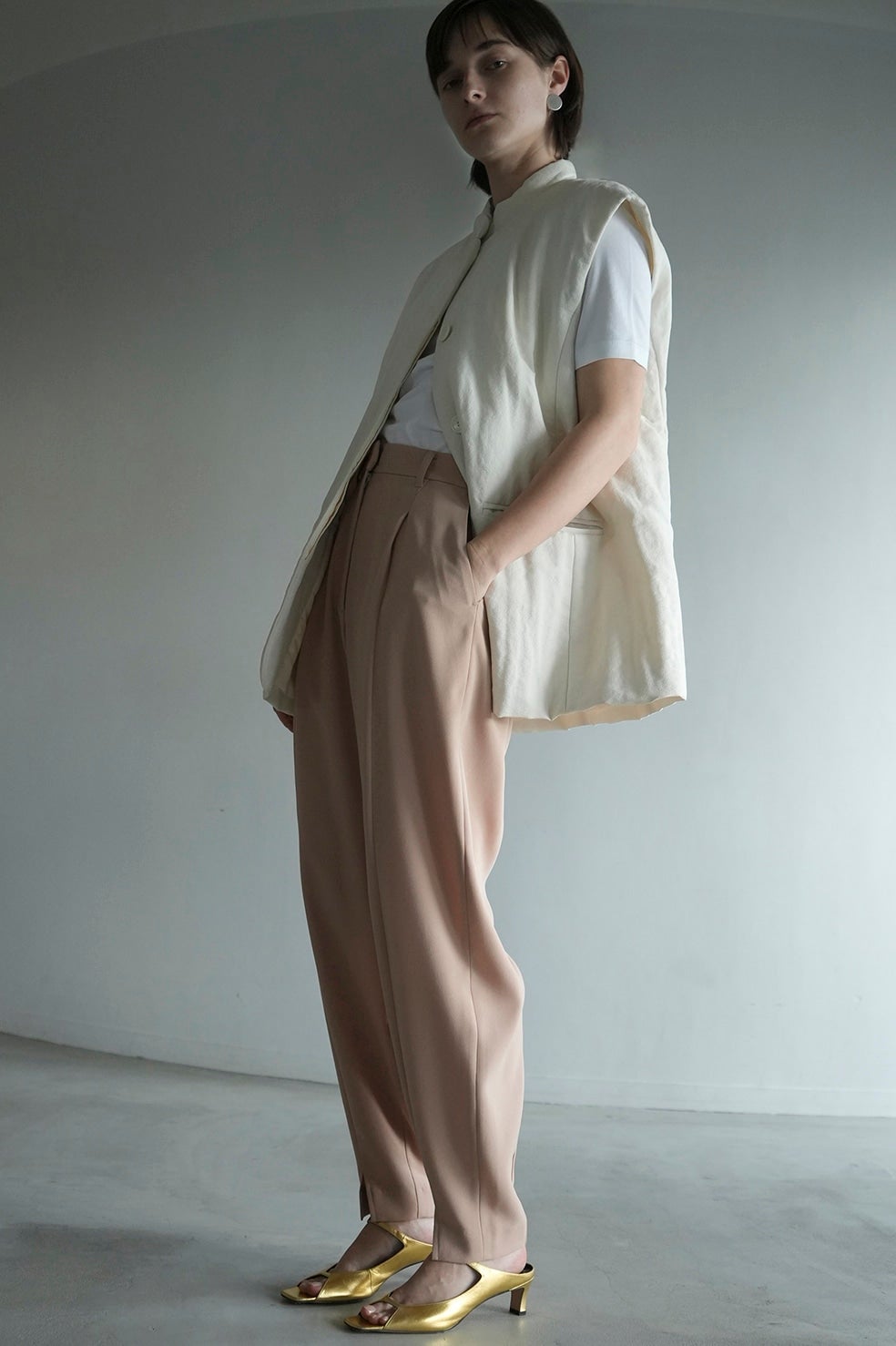 SLIT HEM BALLOON PANTS