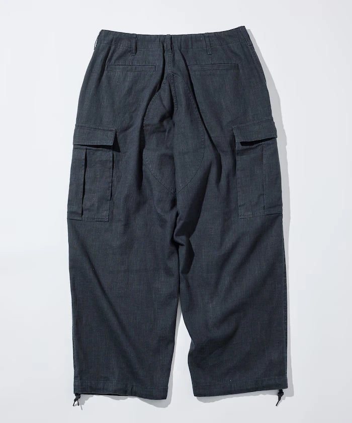 LINEN COTTON EASY CARGO PANTS 【Compatible with Set-Up】