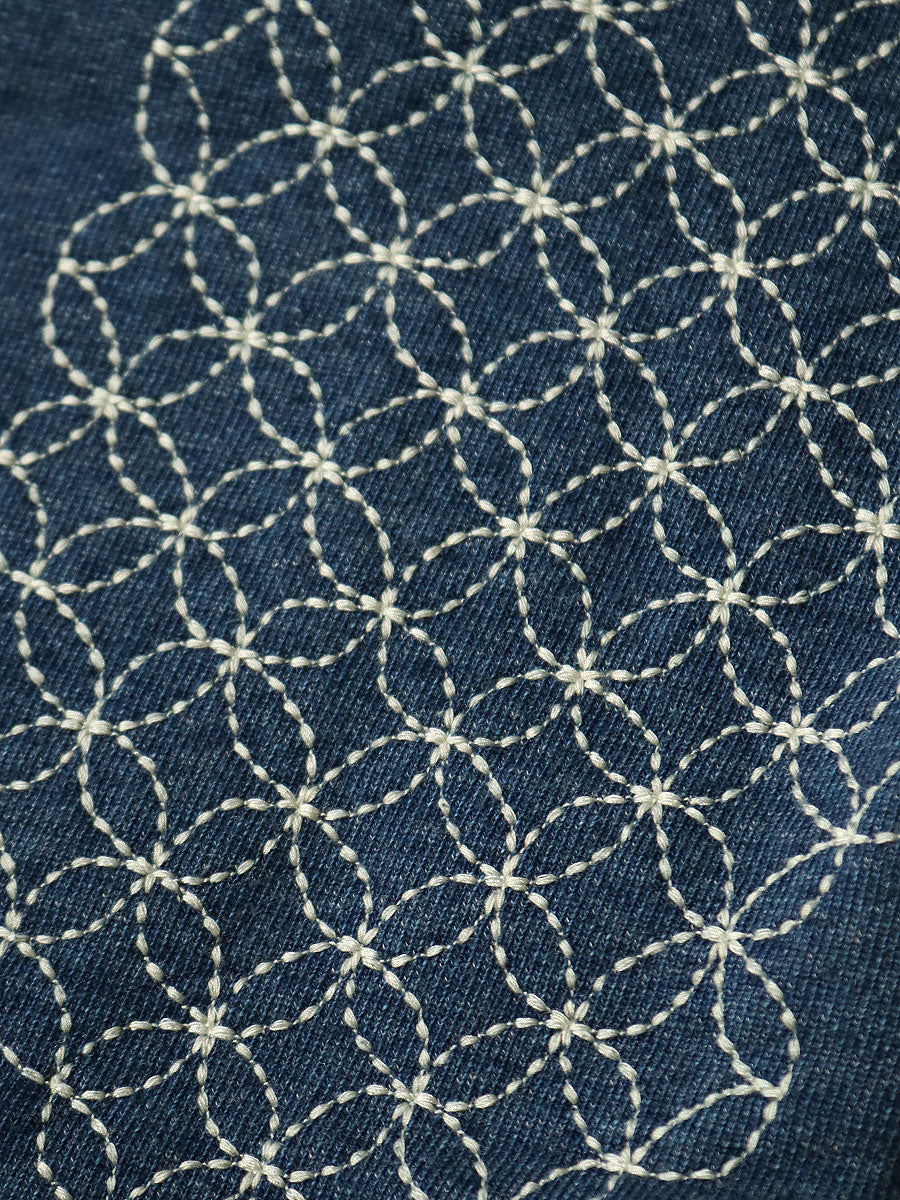 IDG Back Fabric Sweat Rib Pants (Furoshiki Embroidery)