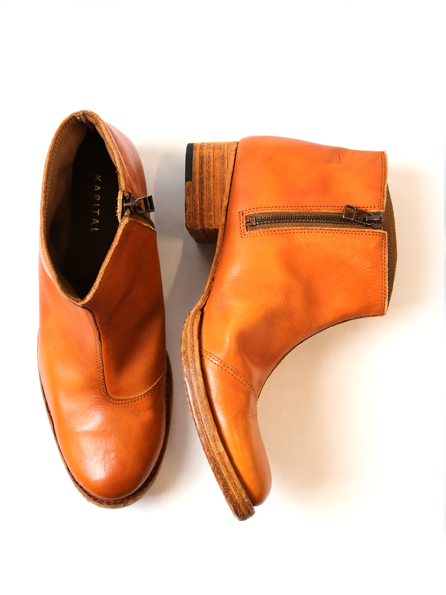 Dyeing Leather Short Boots