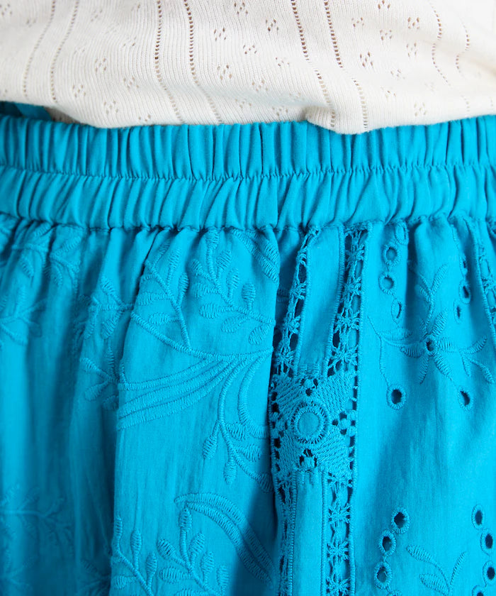 Cutwork Embroidered Easy Pants