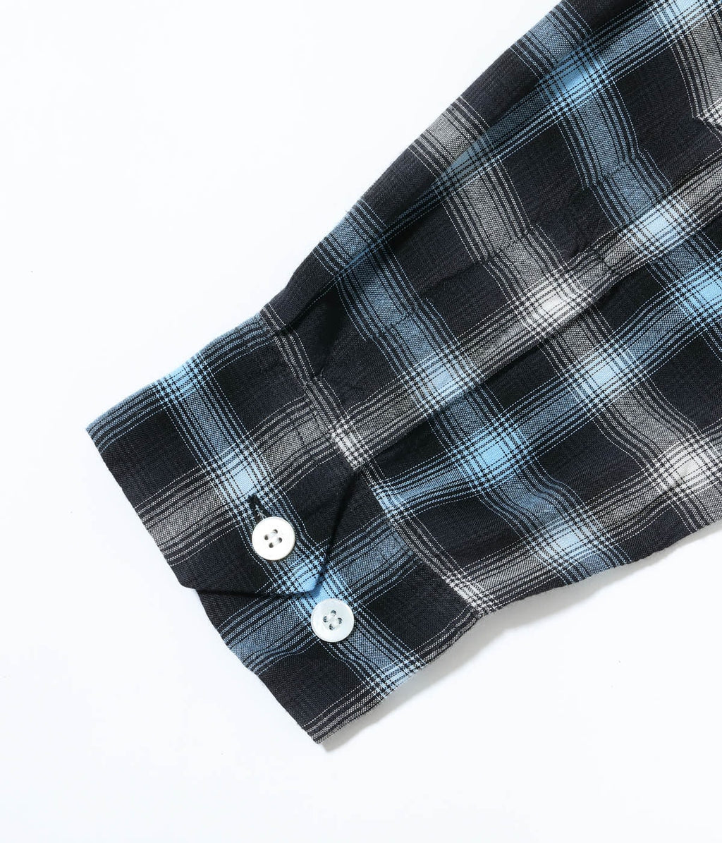 Rayon Ombre Check Open Shirt