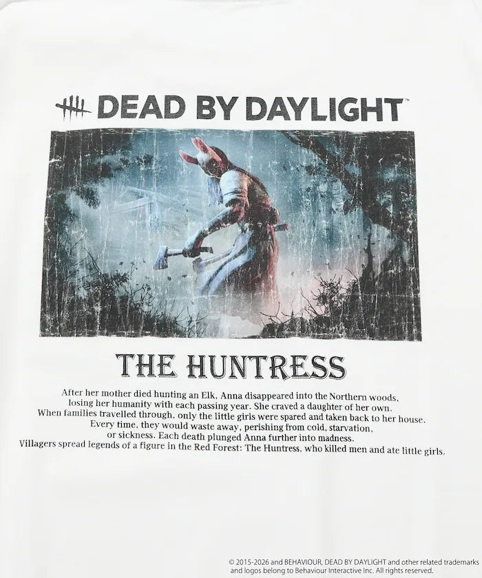 Dead By Daylight Exclusive The Huntress Photo Back Print Crew Neck T-Shirt