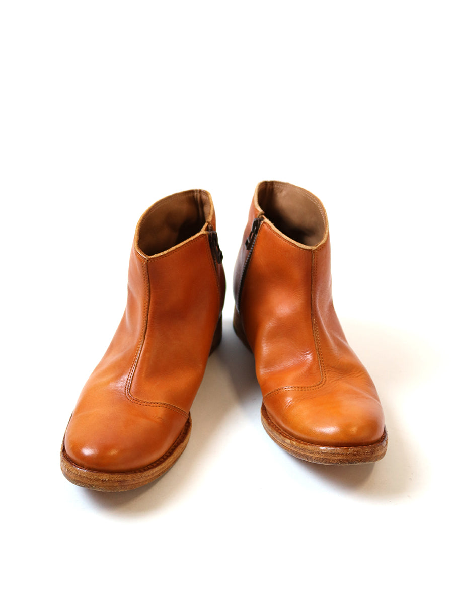 Dyeing Leather Short Boots