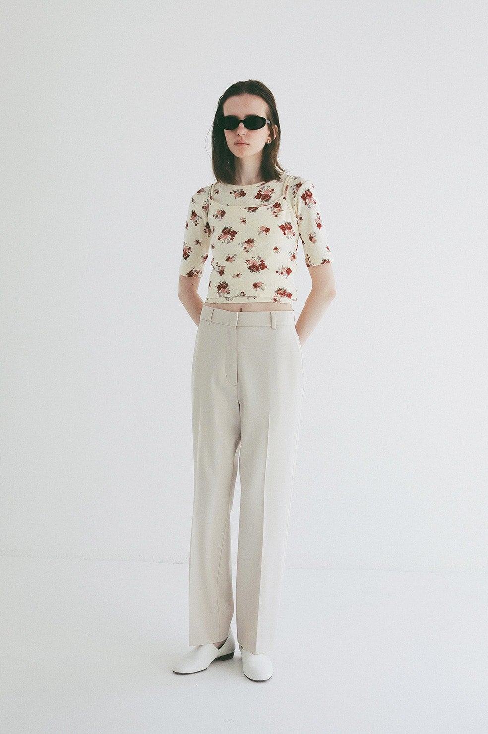 STRAIGHT SLIM PANTS