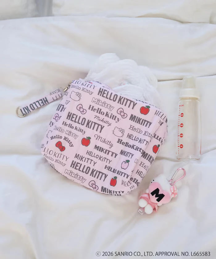 Hello Kitty All Over Print Quilted Pouch