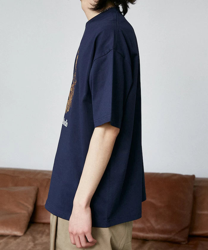 Love Pop Studio Flower Embroidery T-Shirt