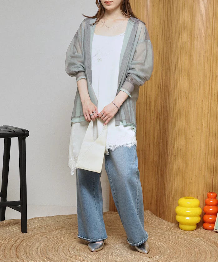 Lace Contrast Vintage Satin Camisole Top
