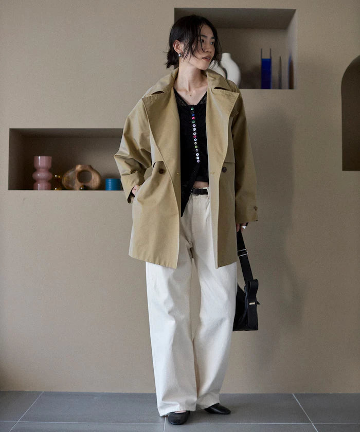 T/C Chambray Short Trench Coat