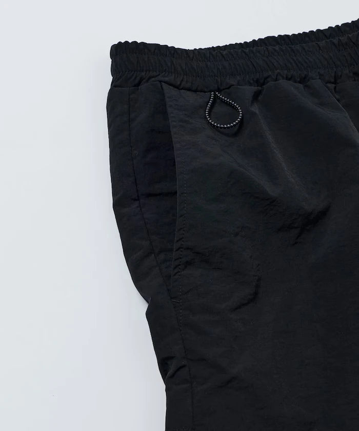Nylon Sleek Water Length Baggy Shorts