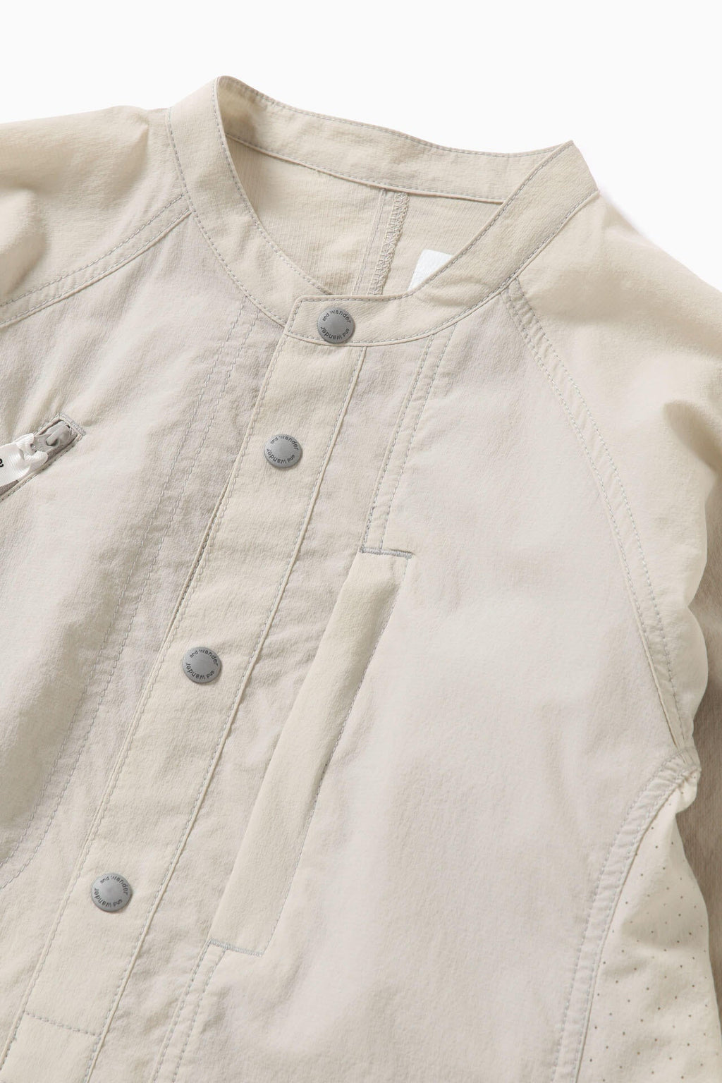stretch rip band collar shirt