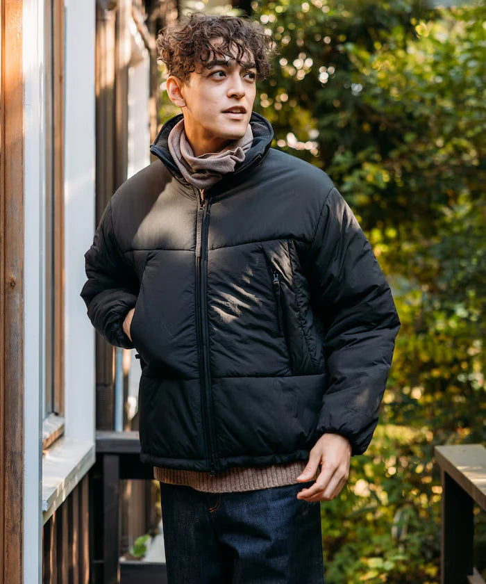 PRIMALOFT PUFF JACKET / Primaloft Stand Collar Puff Jacket / Insulated Blouson