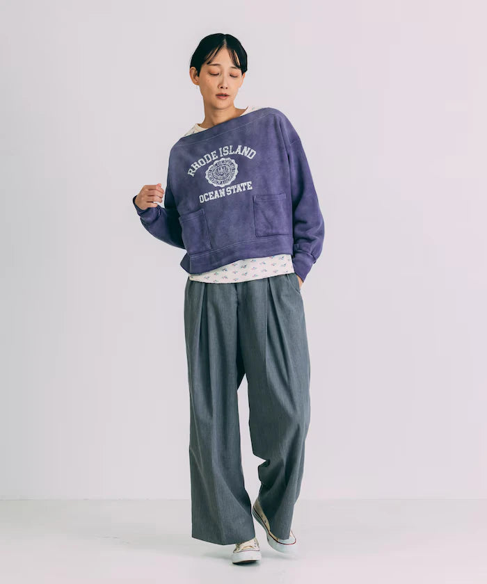 Tuck Wide Slacks Pants