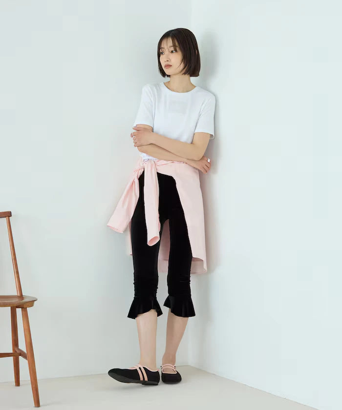 Lace Applique Cotton Modal T-Shirt